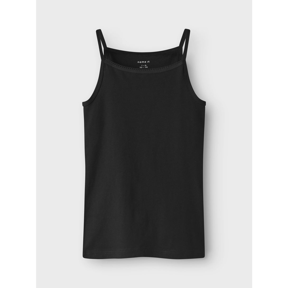 Name It Black Stropp Topp 4-Pakke Black White Solid Noos