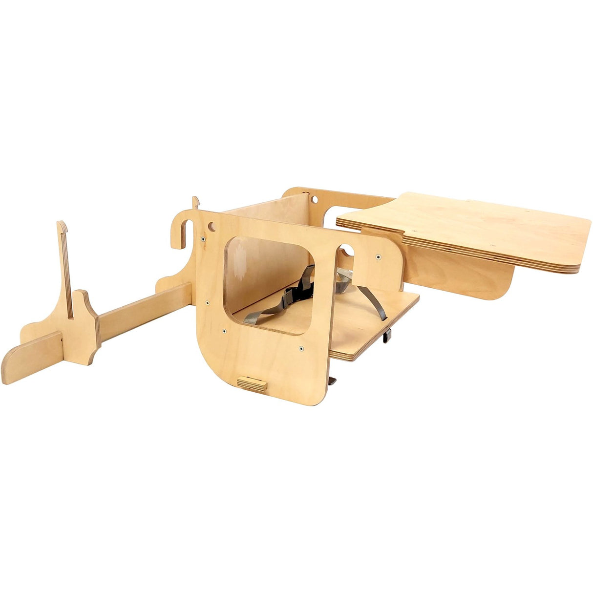 Duck Woodworks Natural High Chair Add-on for læringstårn