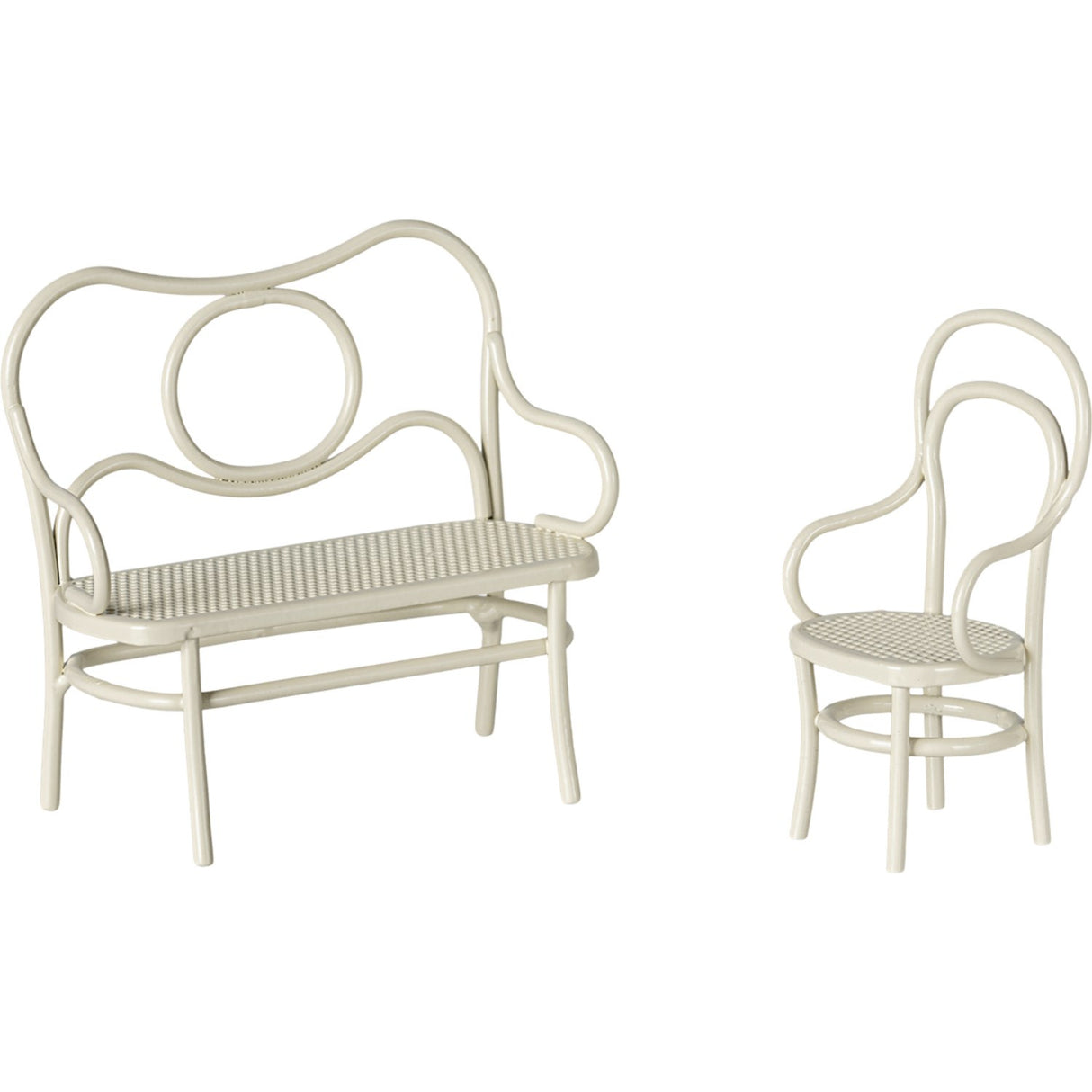 Maileg Café Set, Mouse, Small - Off White