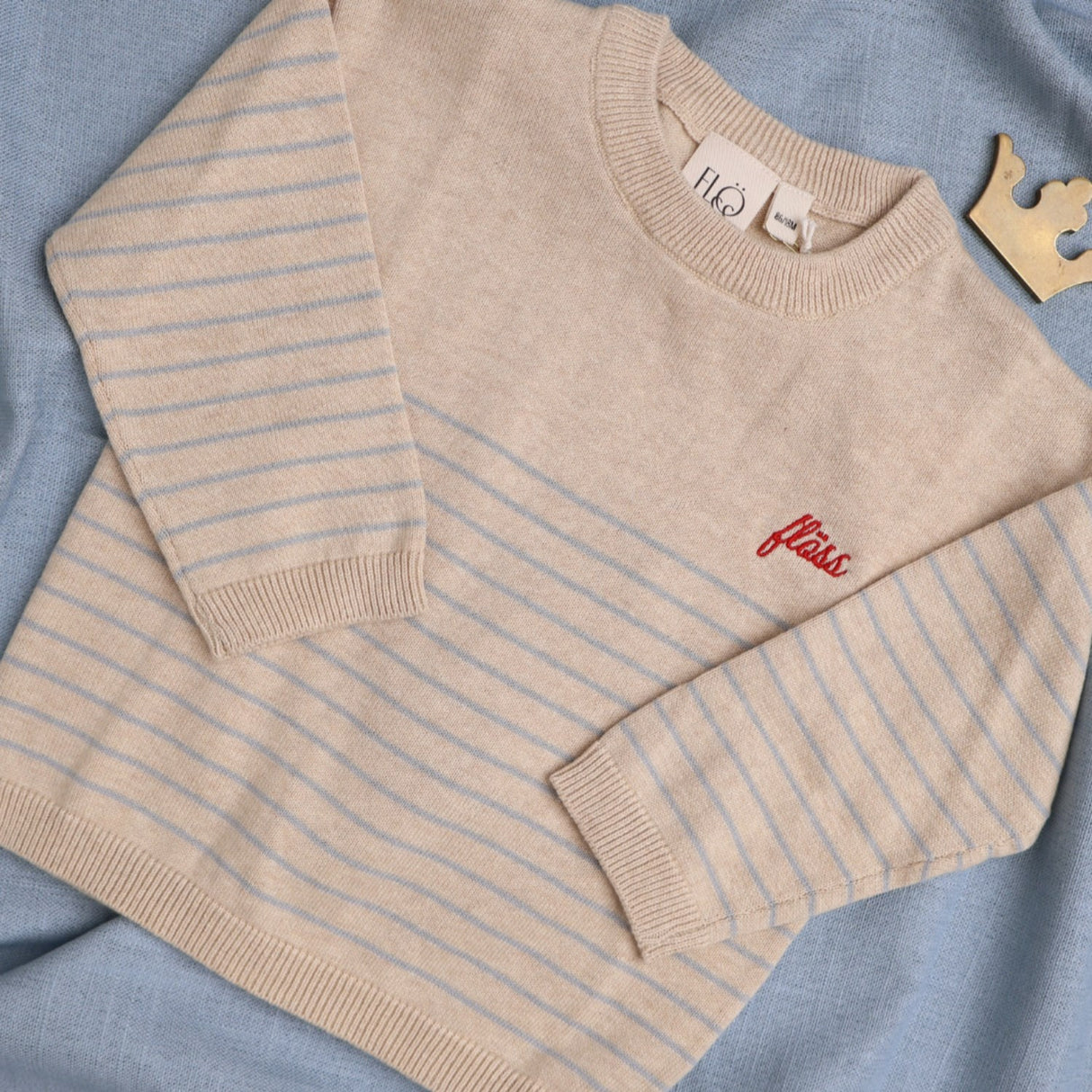 Flöss Cloud Melange/Sea Salt Hansen Sweater