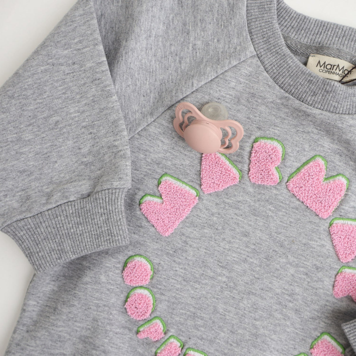 MarMar Double Jersey Pink Logo Theos Collegegenser