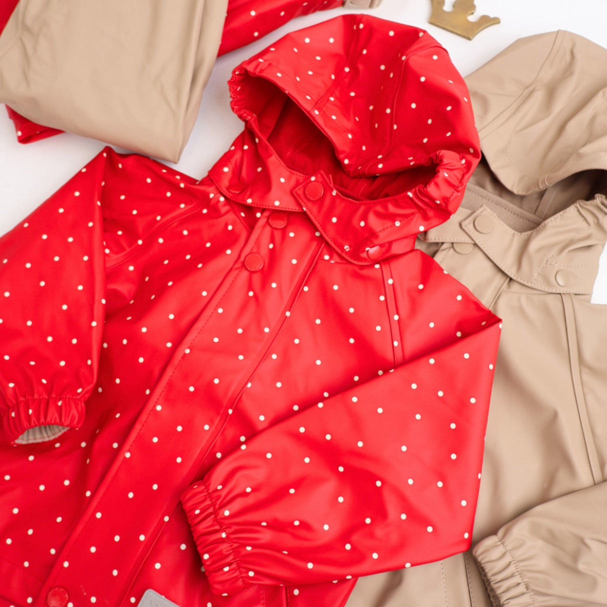 MarMar Rainwear Red Dew Dot Oddy Sett Outerwear