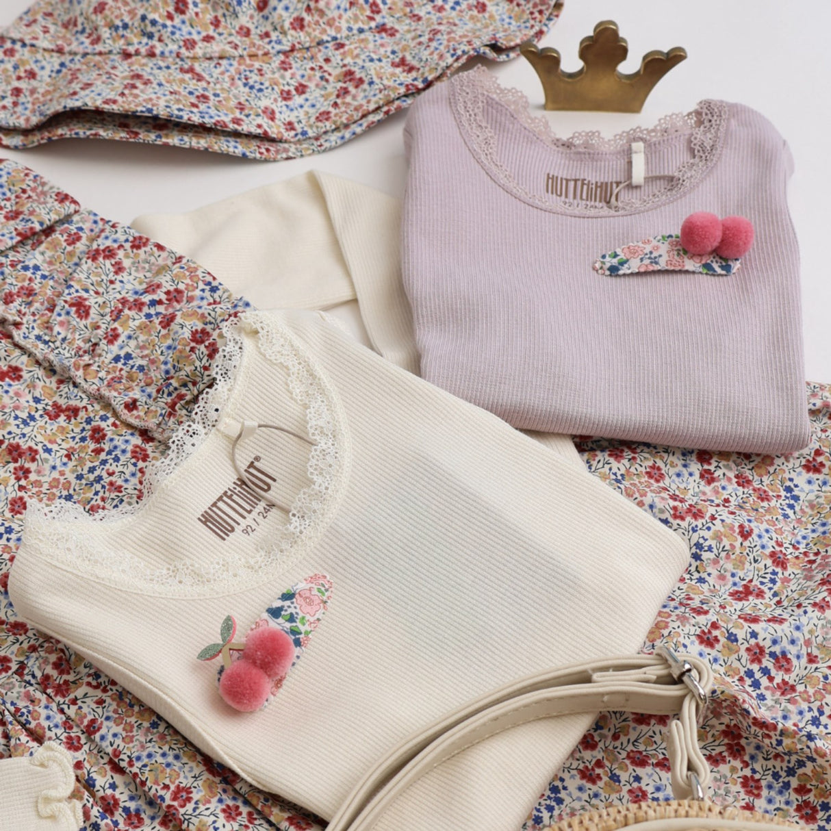 Huttelihut Sepia Rose Bluse Ribbe