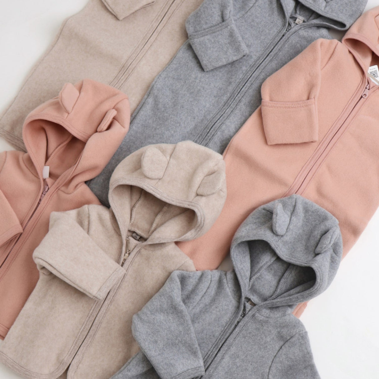 Huttelihut Mahogany Rose Jakke Ears Bomull Fleece