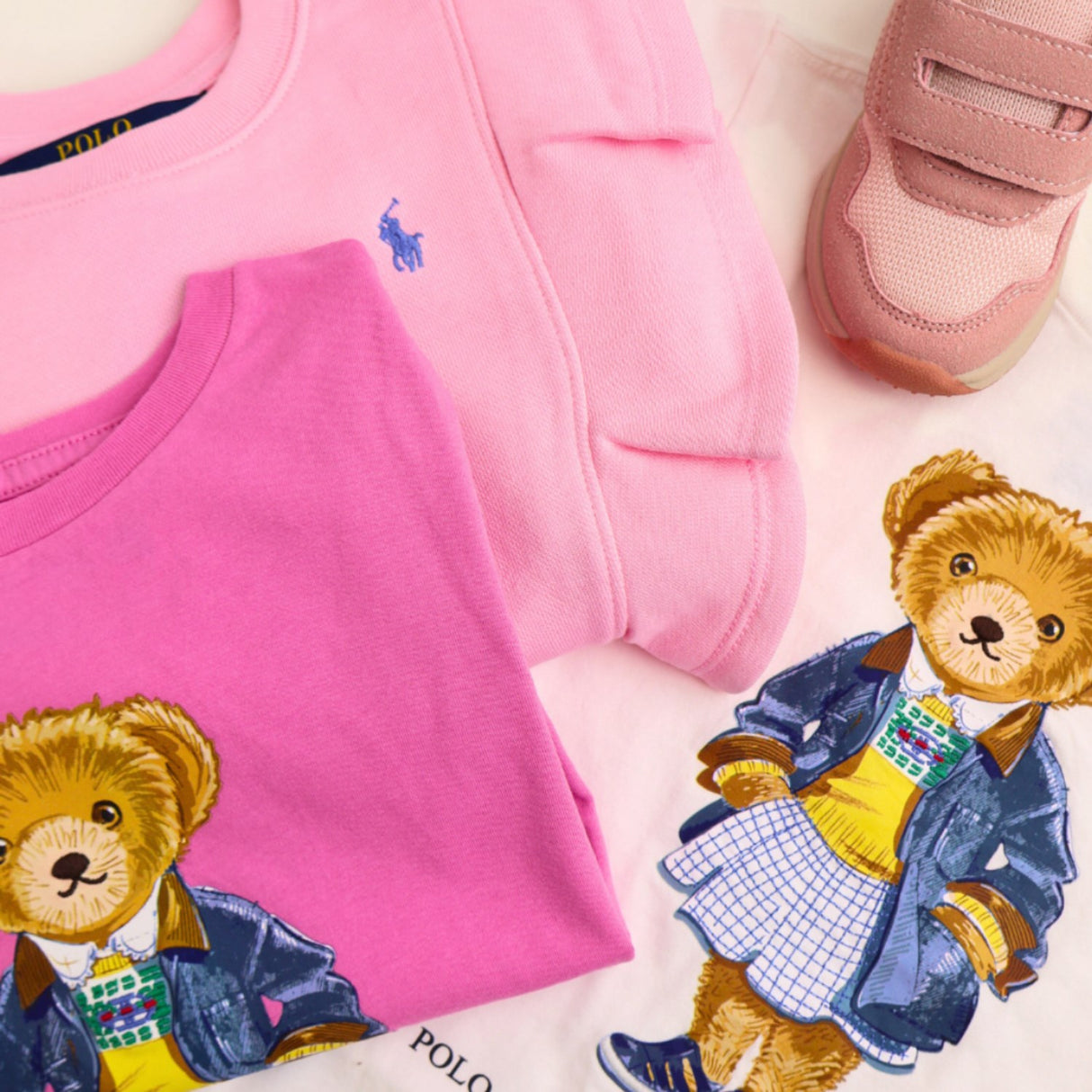 Polo Ralph Lauren Carmel Pink/Harbor Island Blue Girl Pullover