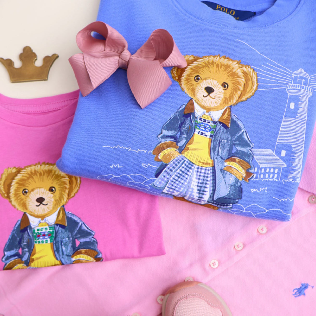 Polo Ralph Lauren Harbor Island Blue Girl Collegegenser