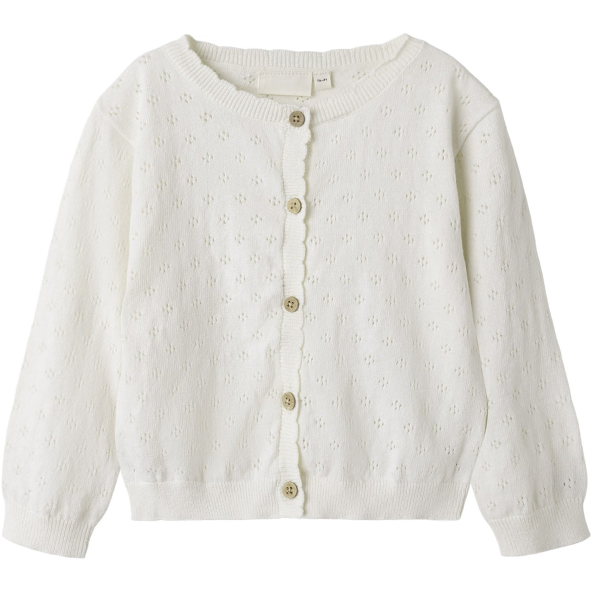 Lil'Atelier Coconut Milk Gliva Ivo Strikk Cardigan