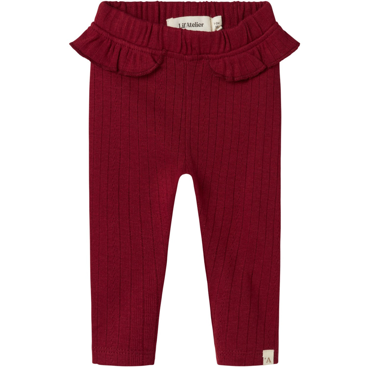 Lil'Atelier Red Dahlia Rachel Nam Slim Leggings