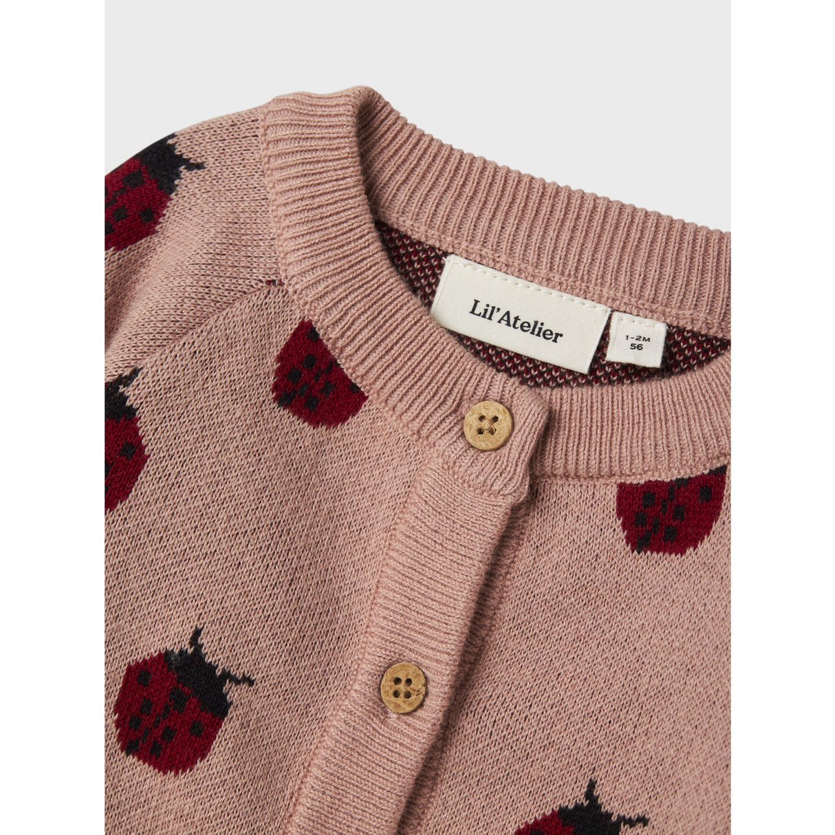 Lil'Atelier Misty Rose Lulio Strikk Cardigan Noos