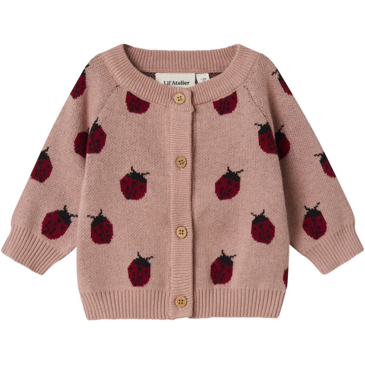 Lil'Atelier Misty Rose Lulio Strikk Cardigan Noos
