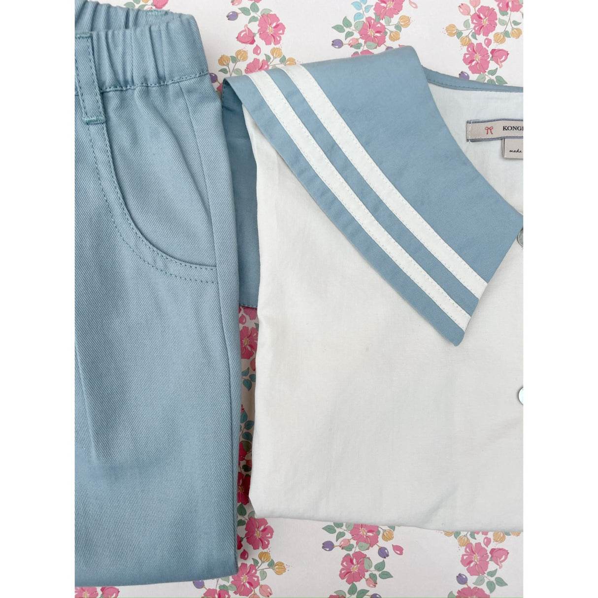 Konges Sløjd Ashley Blue Celebration Sailor Skjorte GOTS