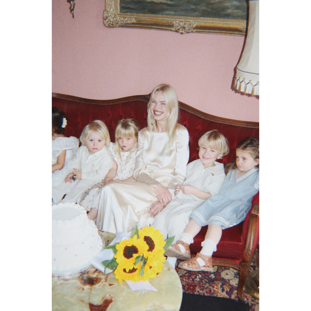 Konges Sløjd Rosa Bleu Celebration Sheeny Smock Kjole