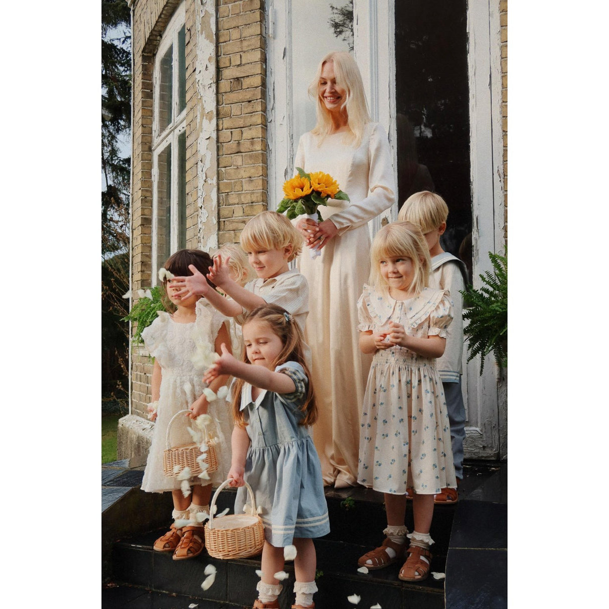 Konges Sløjd Rosa Bleu Celebration Sheeny Smock Kjole