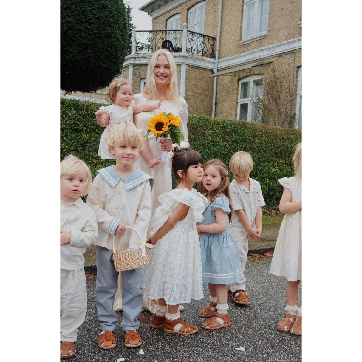 Konges Sløjd Ashley Blue Celebration Frankie Bukser GOTS