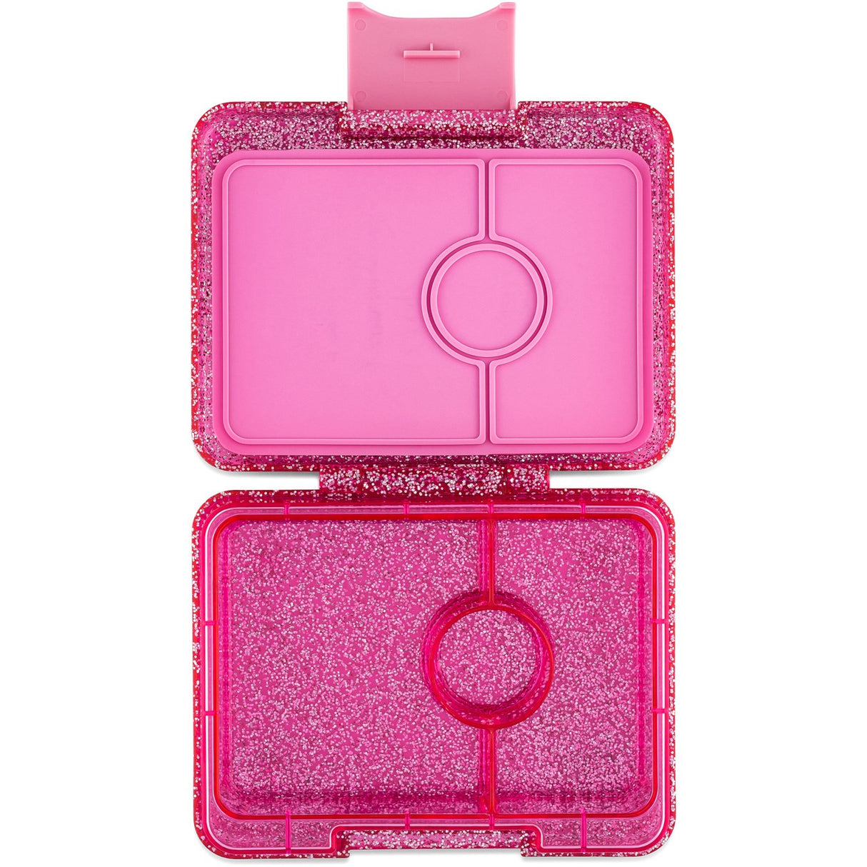 Yumbox Sparkle Pink Glitter / Clear Pink Tray Snack Size Small Bento Lunch Box