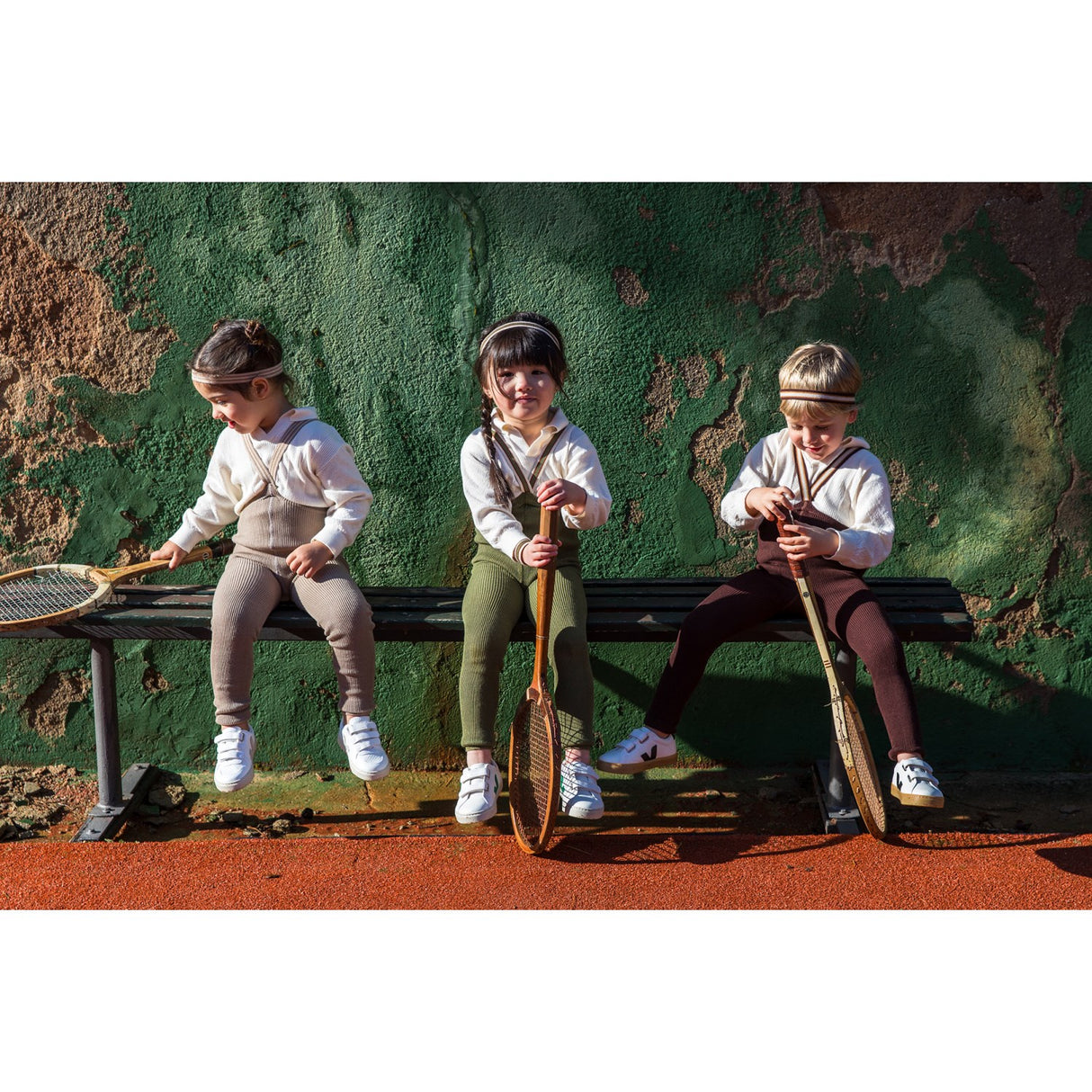 Silly Silas Chocolate Brown Striped Footless Strømpebukser