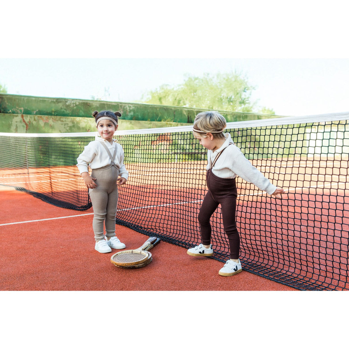 Silly Silas Oyster Grey Striped Footless Strømpebukser