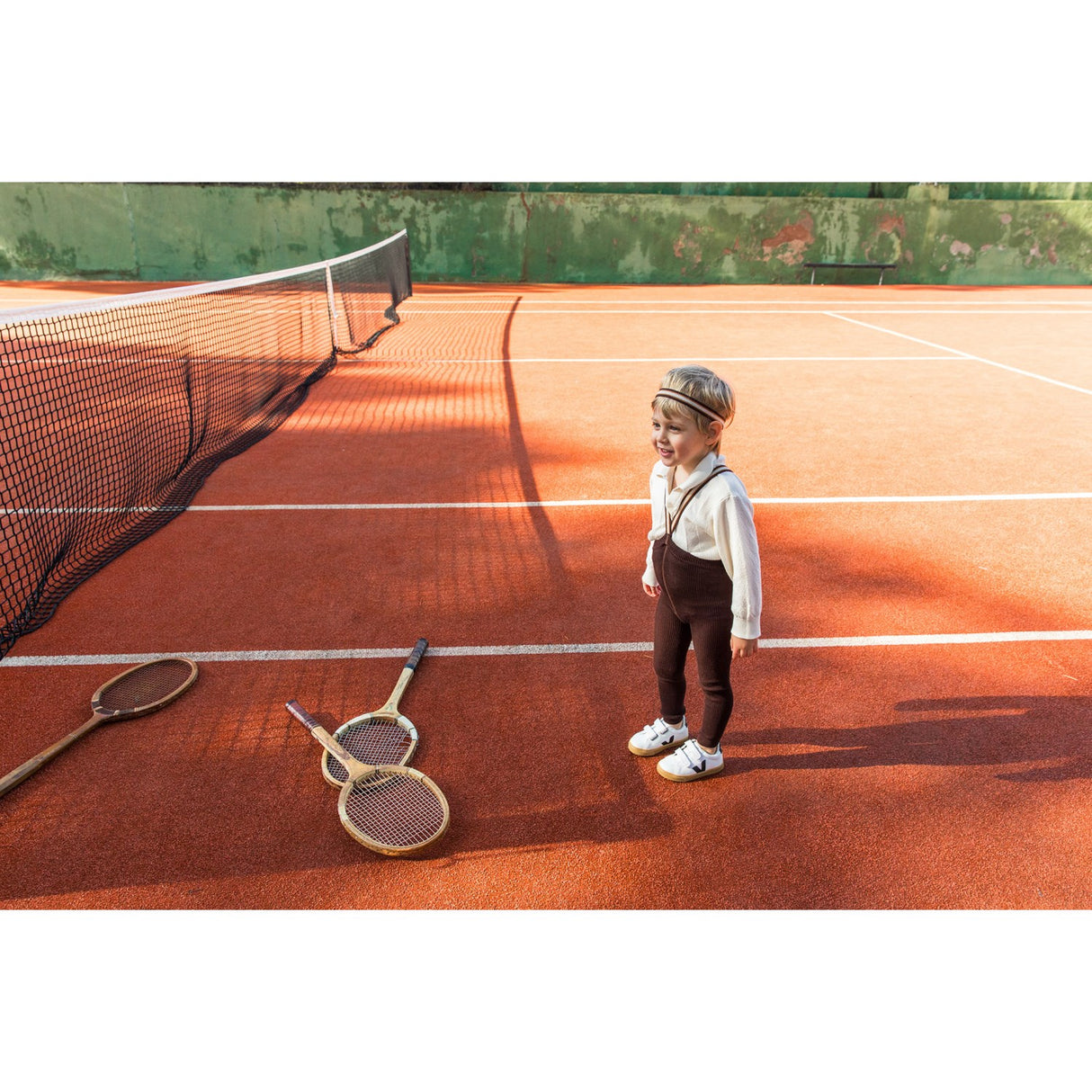 Silly Silas Chocolate Brown Striped Footless Strømpebukser