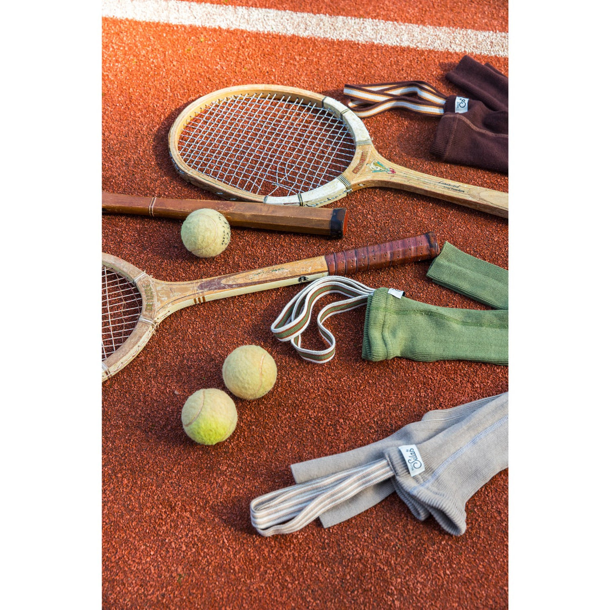 Silly Silas Oyster Grey Striped Footless Strømpebukser