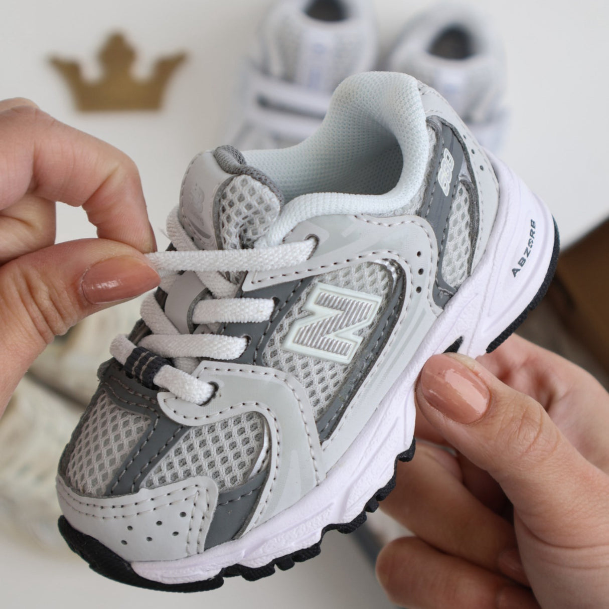 New Balance 530 Kids Bungee Lace Infant Grey Matter