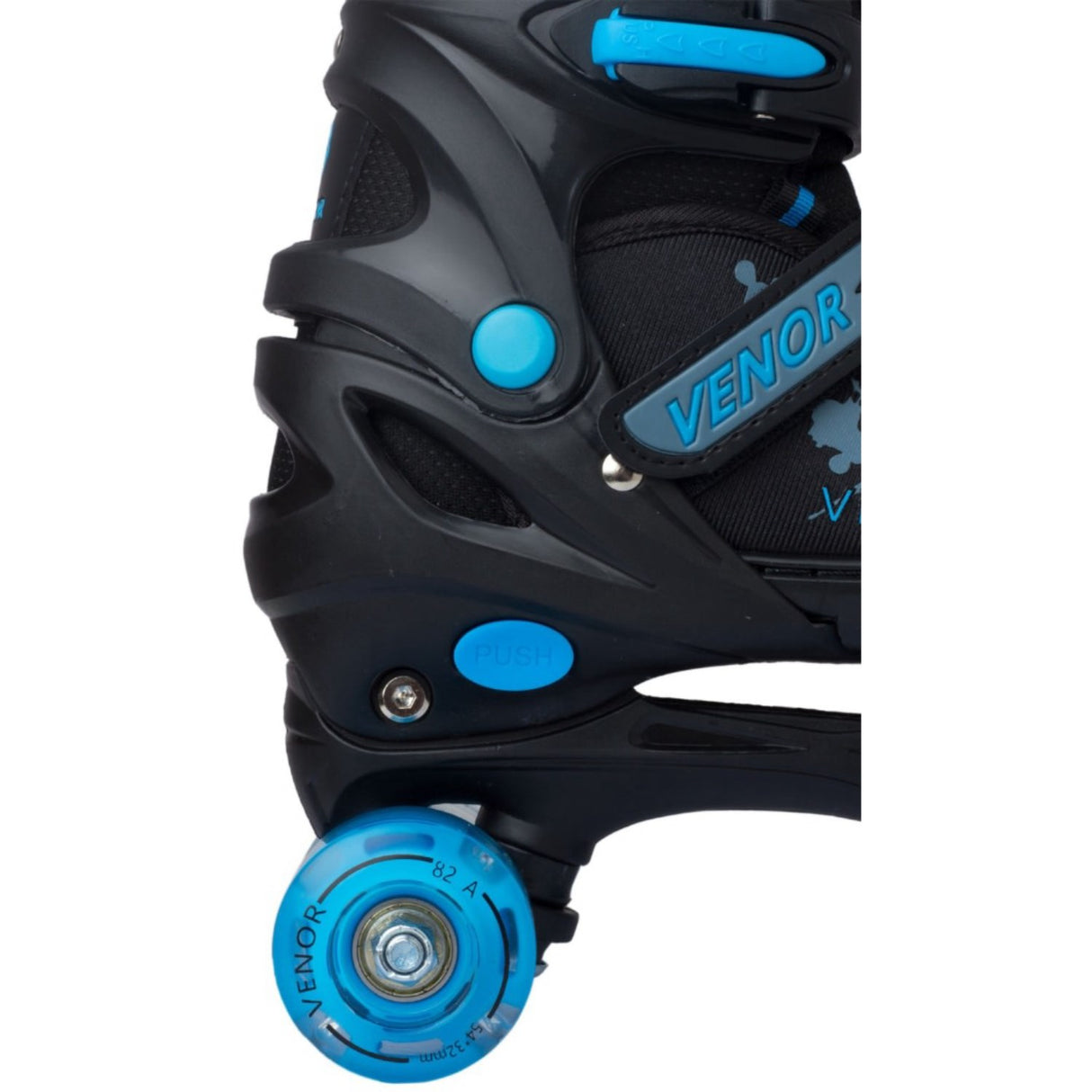 VENOR Black/Blue Ignite LED Side-By-Side Rulleskøjter