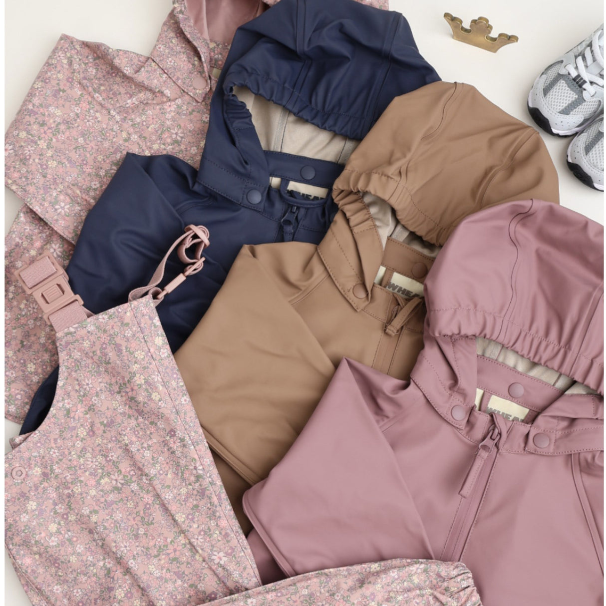 Wheat Powder Flower Meadow Regntøy Chardy Jakke