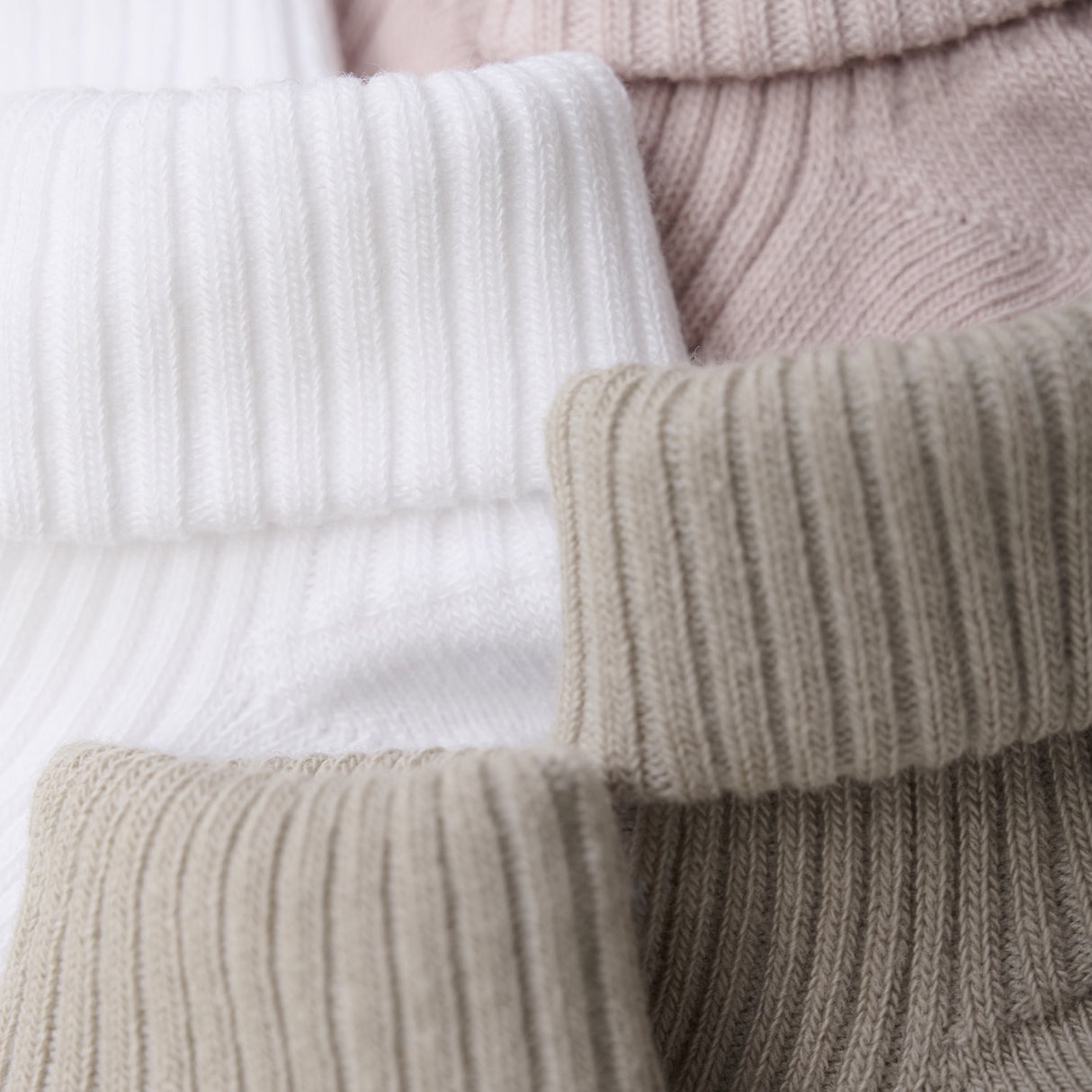 Minymo Shell Baby Strømpe Rib 3-Pakning