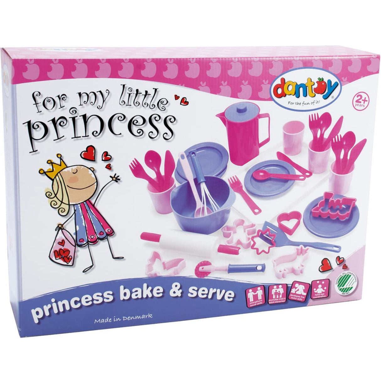 Dantoy My Little Princess Bage-Serv Sett I Æske 35 Dele