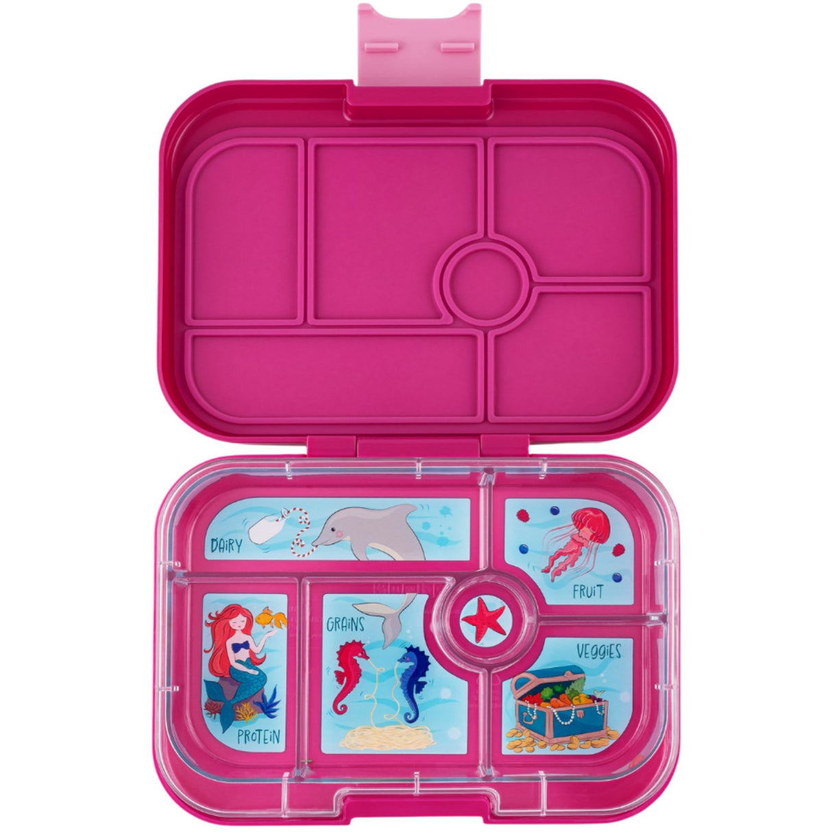 Yumbox Malibu Purple / Mermaid Tray Original 6 Rum Matboks