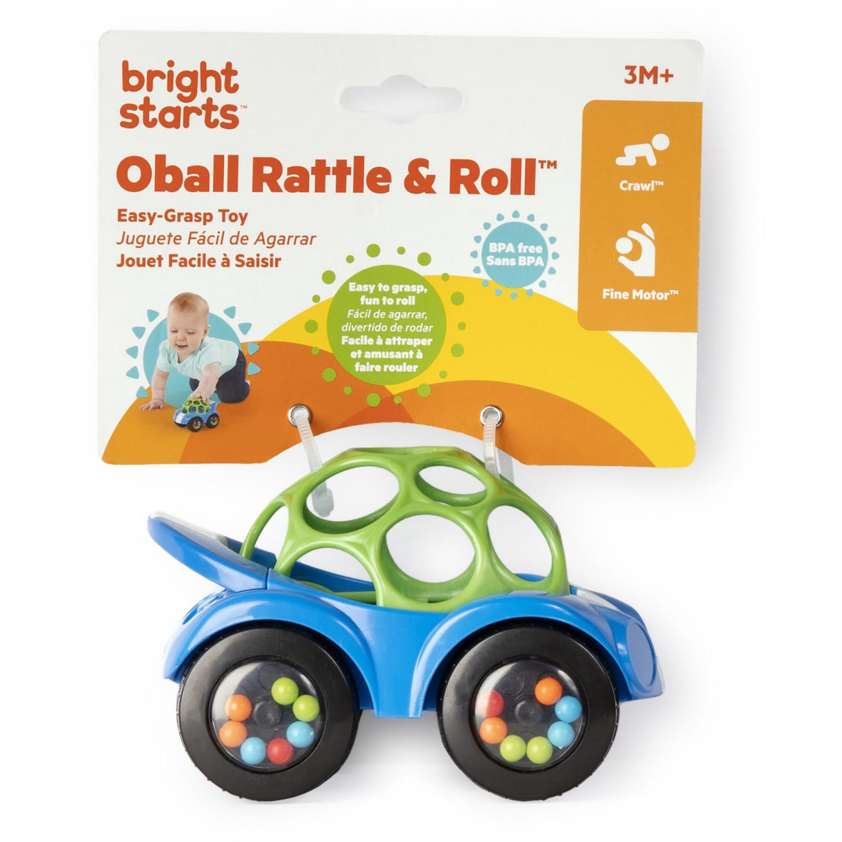 Bright Starts Blue Leketøy Bil Skrangle & Roll Buggie™