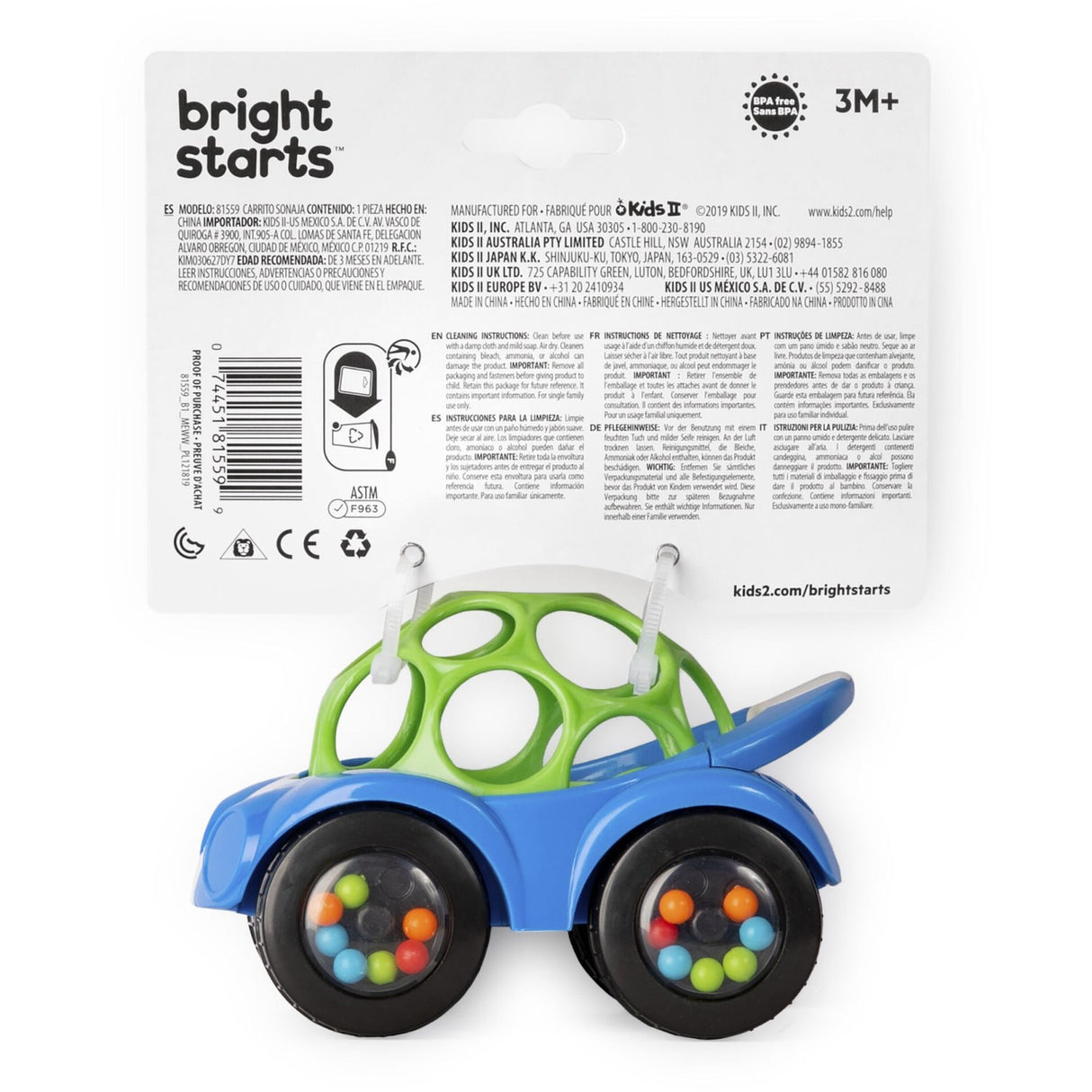 Bright Starts Blue Leketøy Bil Skrangle & Roll Buggie™