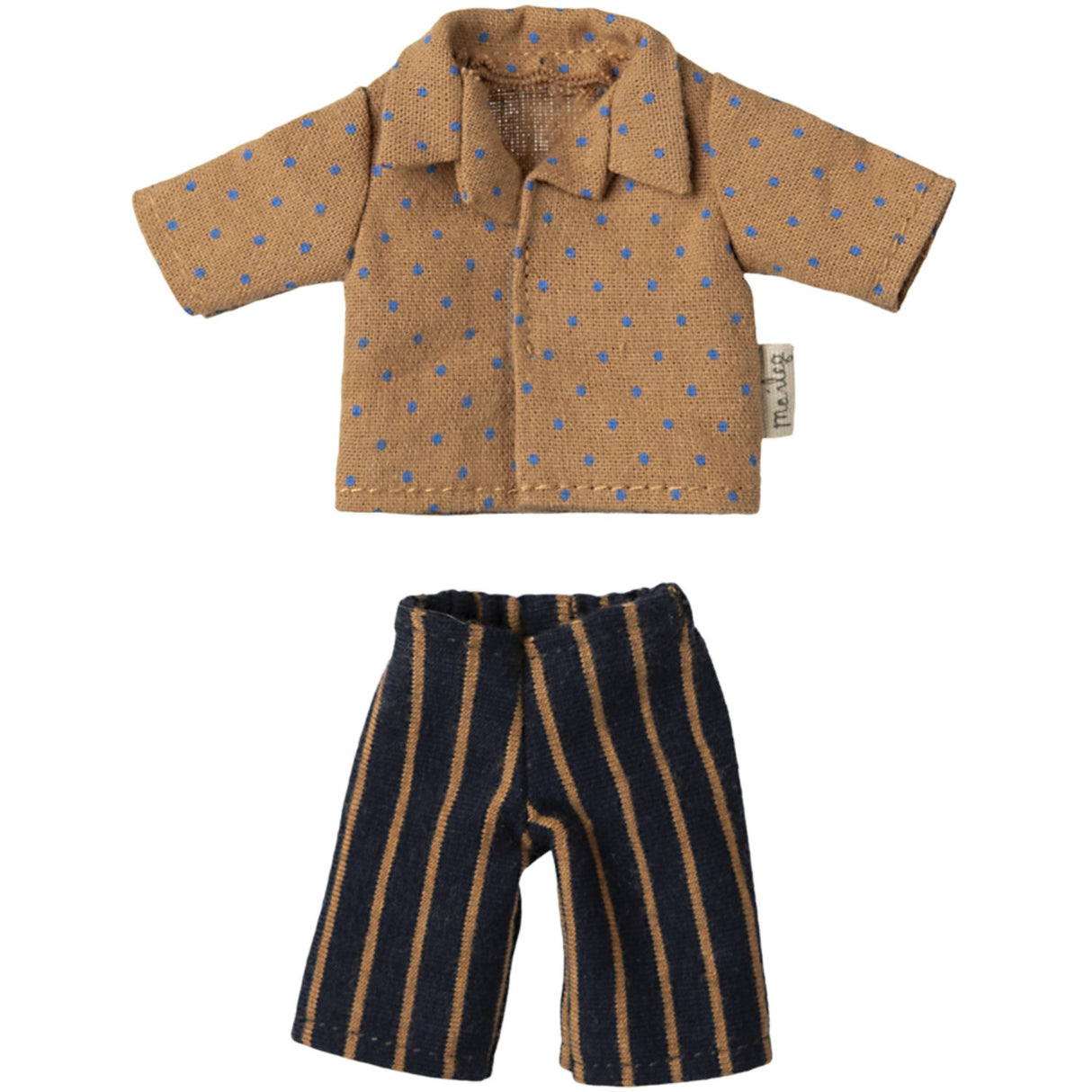 Maileg Skjorte Og Striped Pants, Dad Mouse