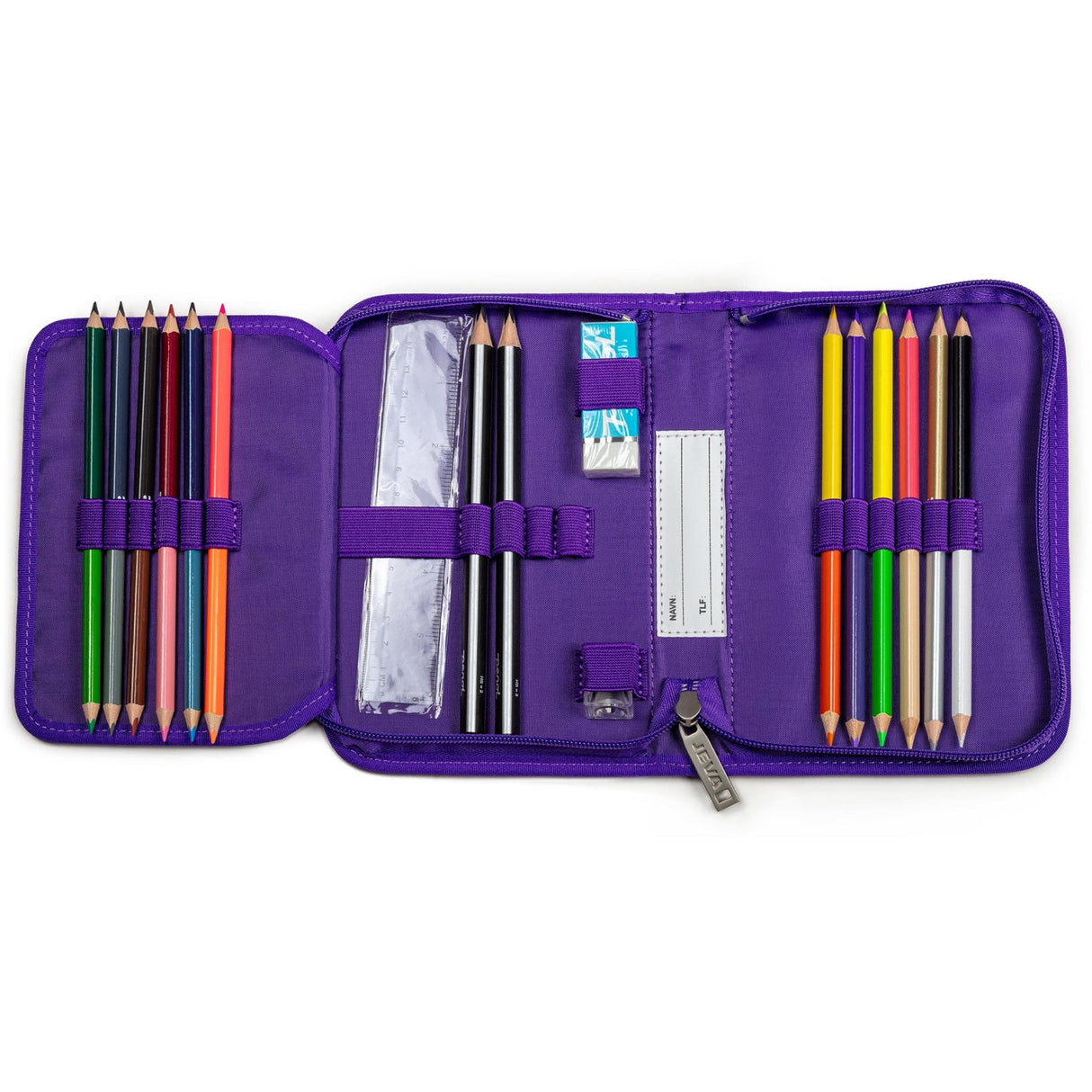 JEVA Unicorn Pennal Med Fyld Onezip 8869