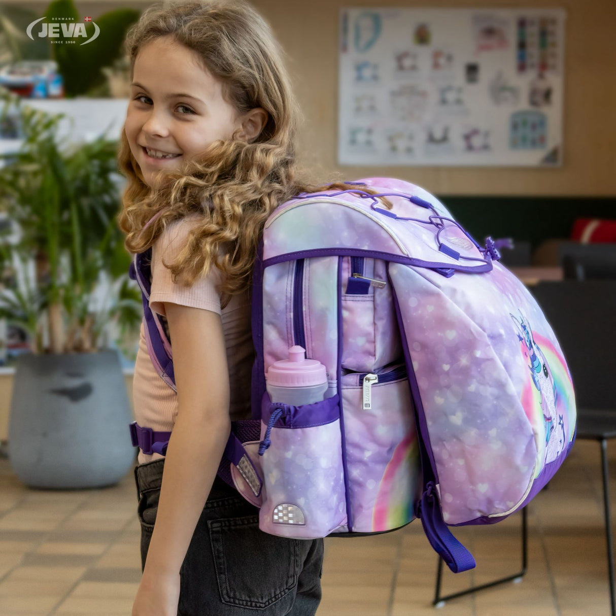 JEVA Unicorn Skolesekk Intermediate 308