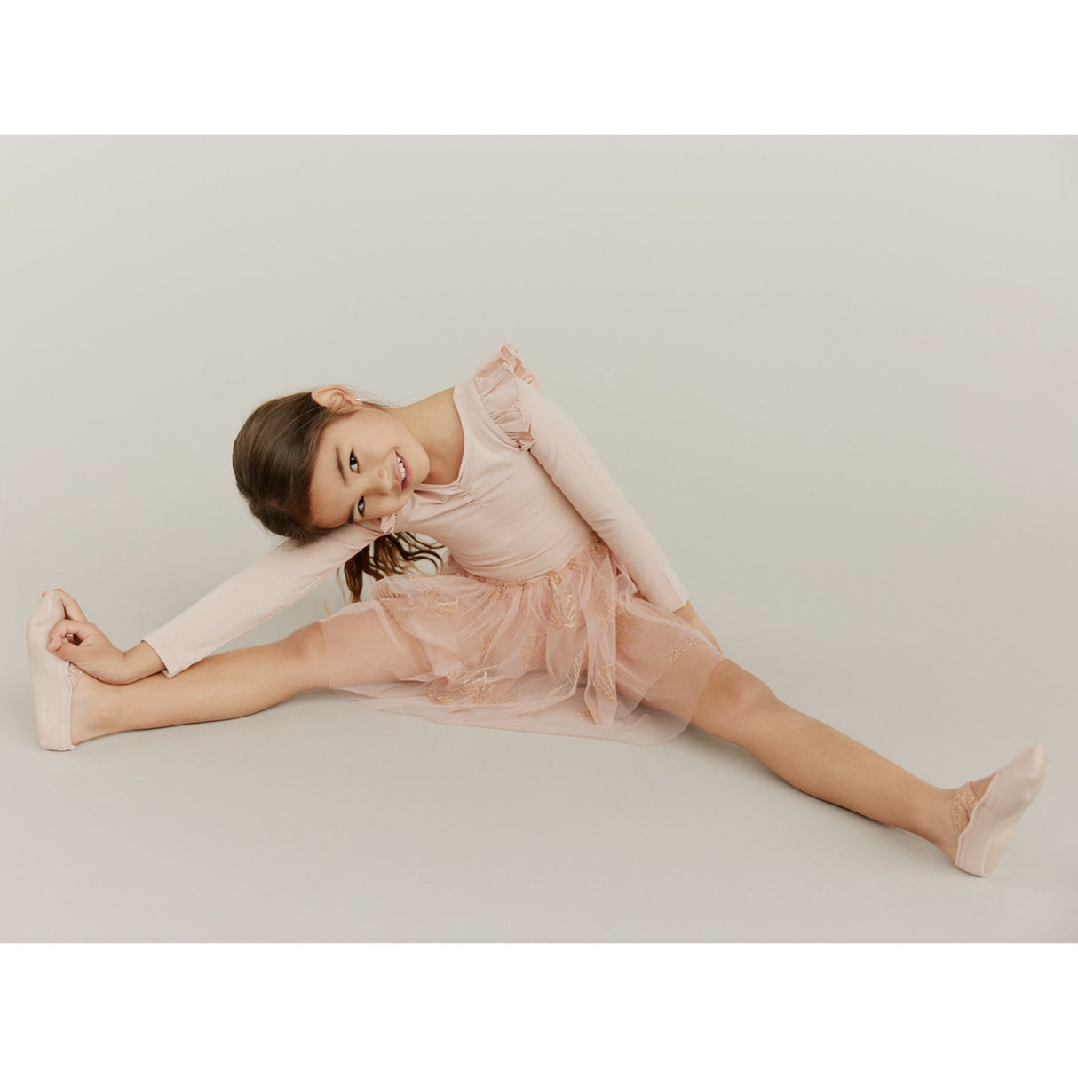 Sofie Schnoor x Luksusbaby Rose Beige EstelleSK Gymnastikk Dragt