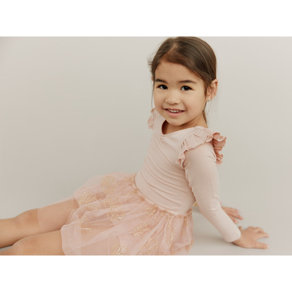 Sofie Schnoor x Luksusbaby Rose Beige EstelleSK Gymnastikk Dragt