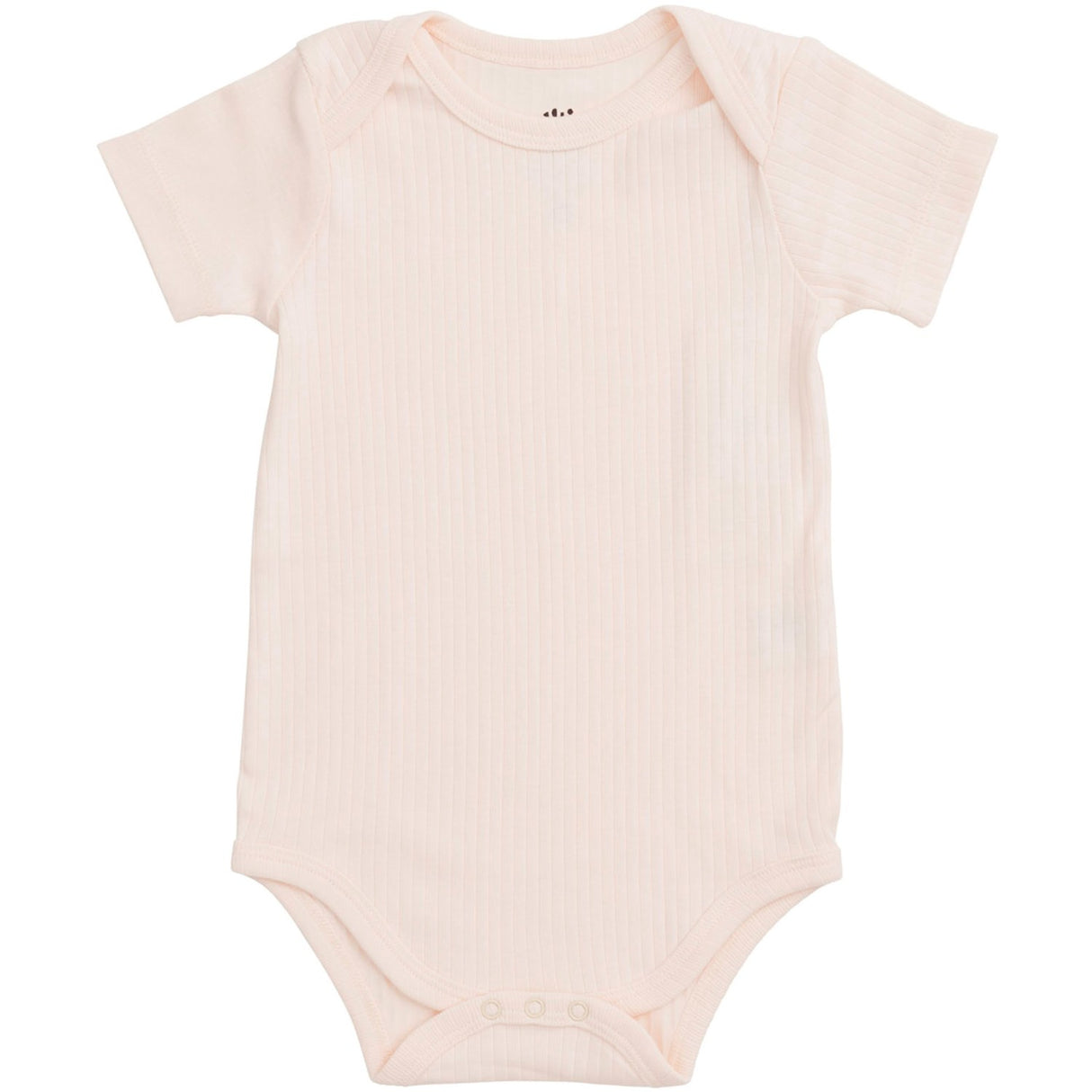COPENHAGEN COLORS Soft Pink Rib Jersey Kort Sleeve Body