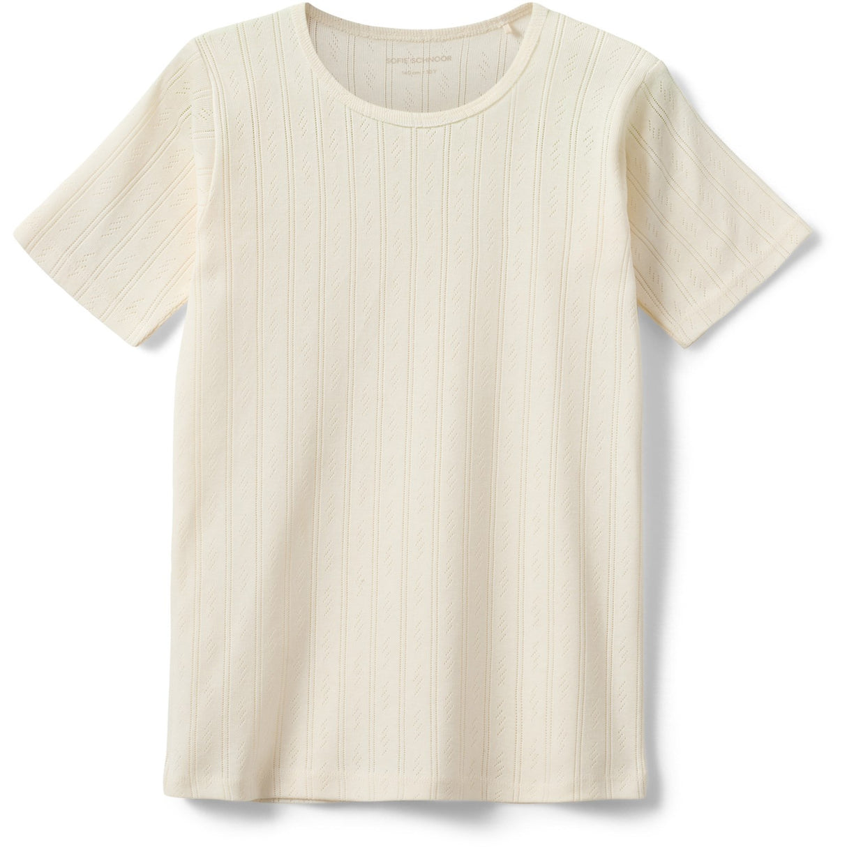 Sofie Schnoor Off White Pipersy Pointelle T-Skjorte