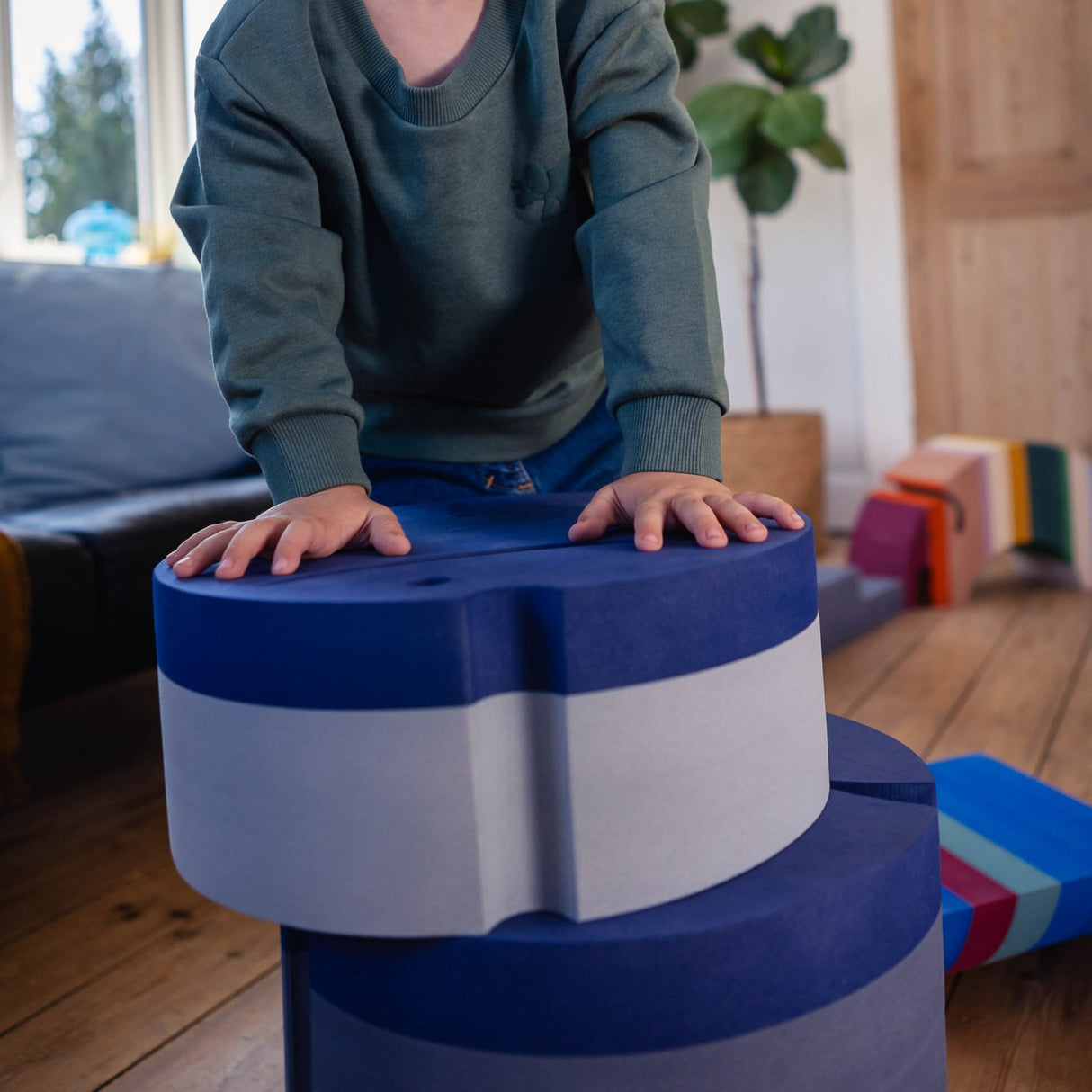 bObles Cloudy Blue Fisk Small