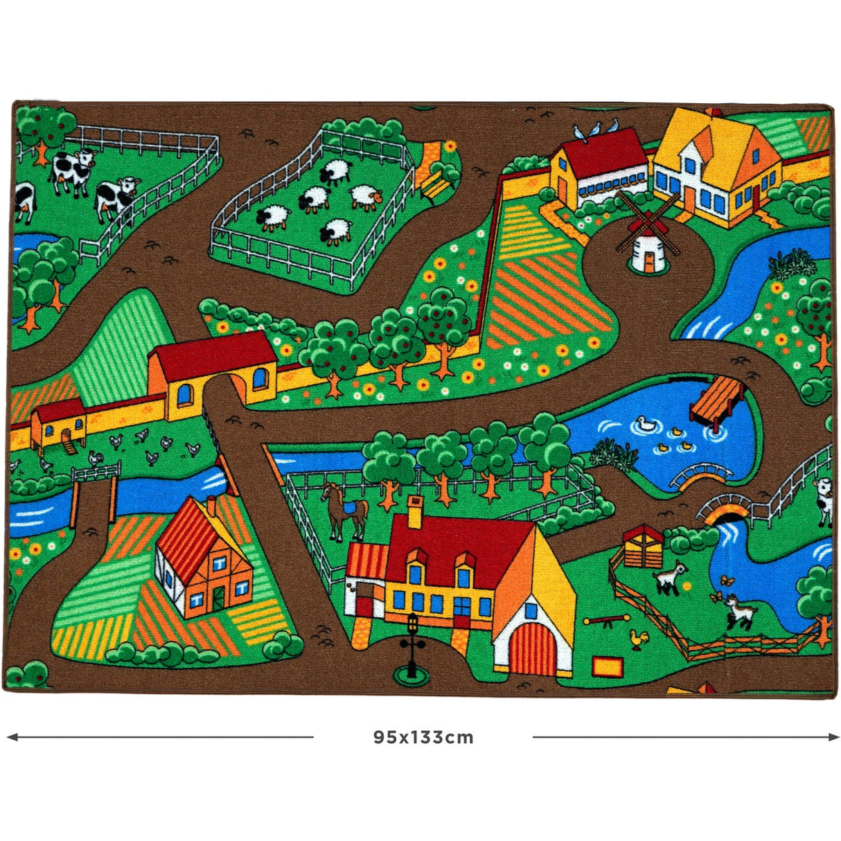 Rebel Roads Farm Life Teppe - 95 X 133 Cm