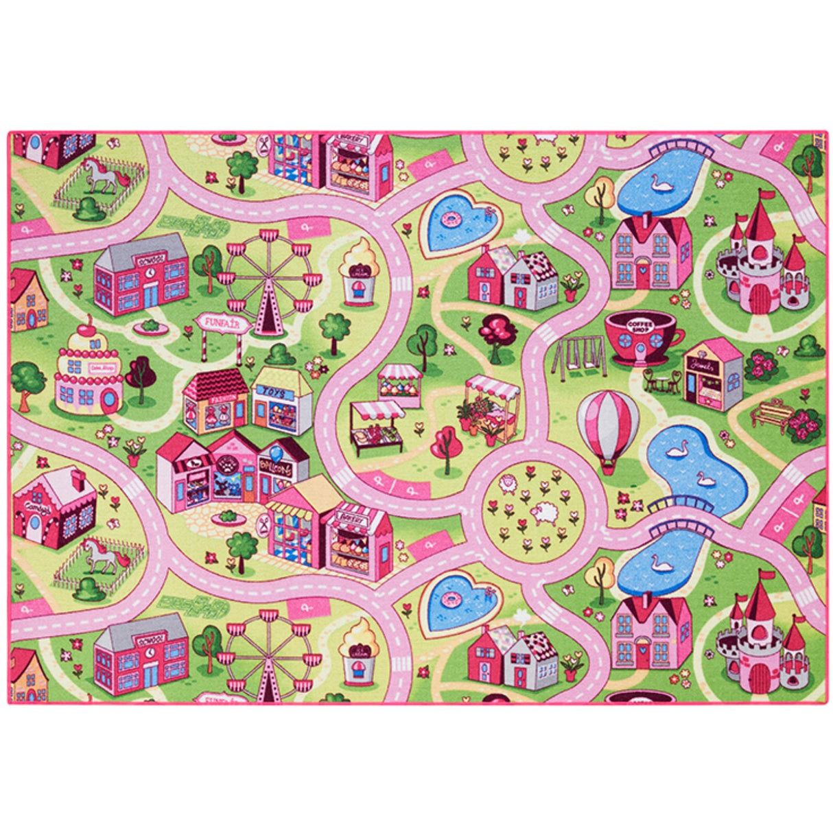 Rebel Roads Fairground Life Teppe - 140 X 200 Cm