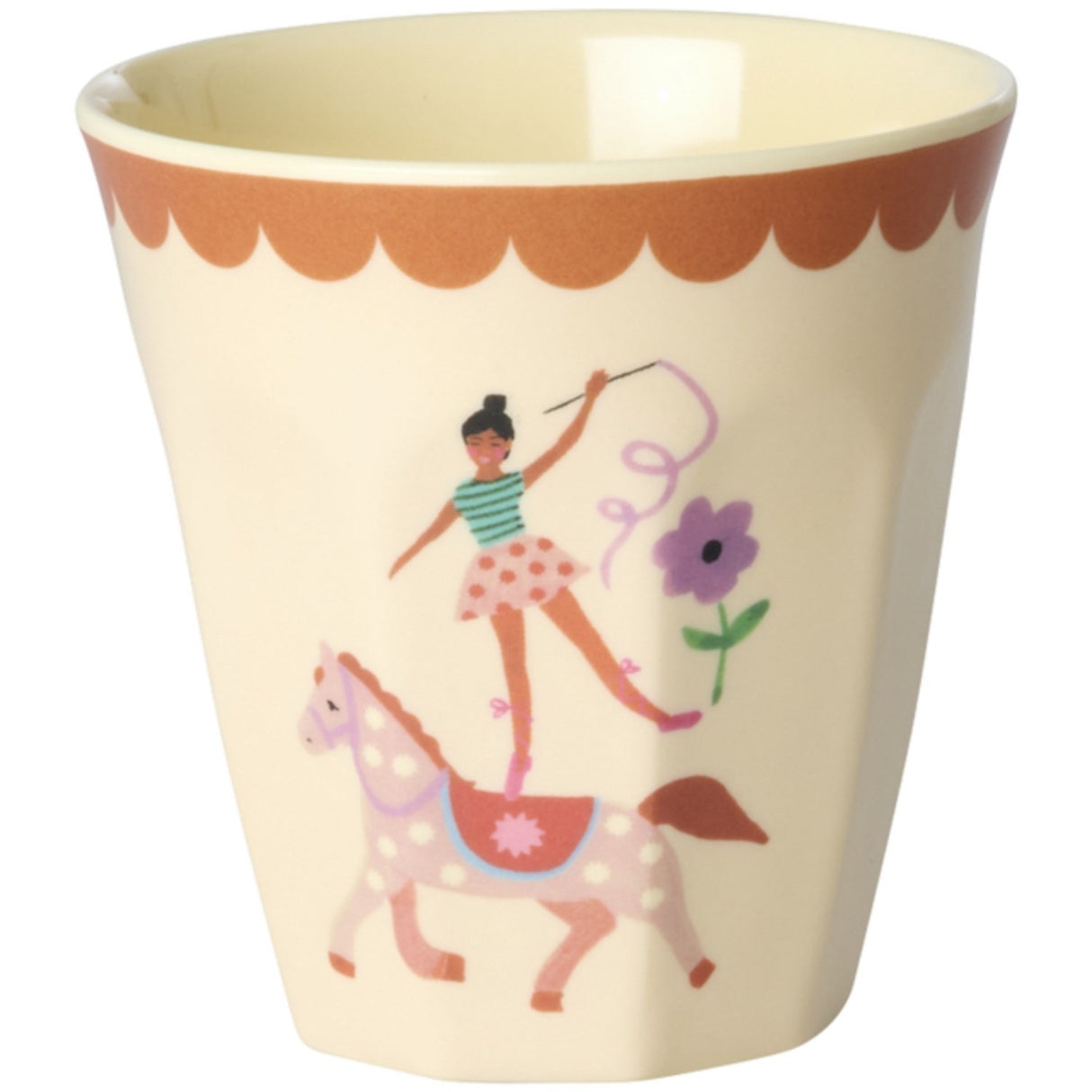 Rice Fun Fair Print Pink Melamine Kopper Small 6 Pakke