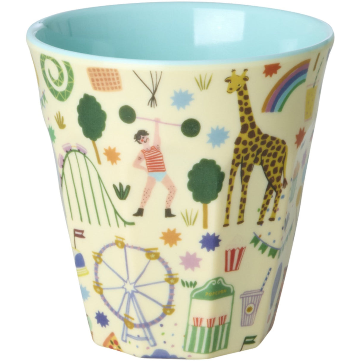 Rice Fun Fair Print Mint Melamine Kopp Medium