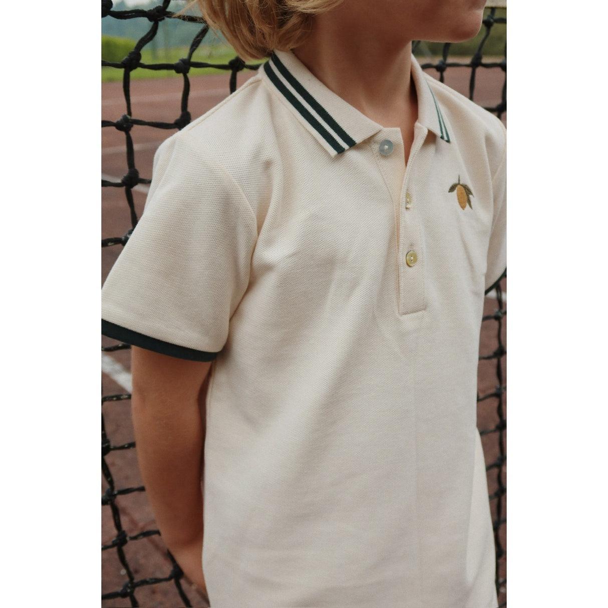Konges Sløjd Antique White Florian Polo T-Skjorte Gots