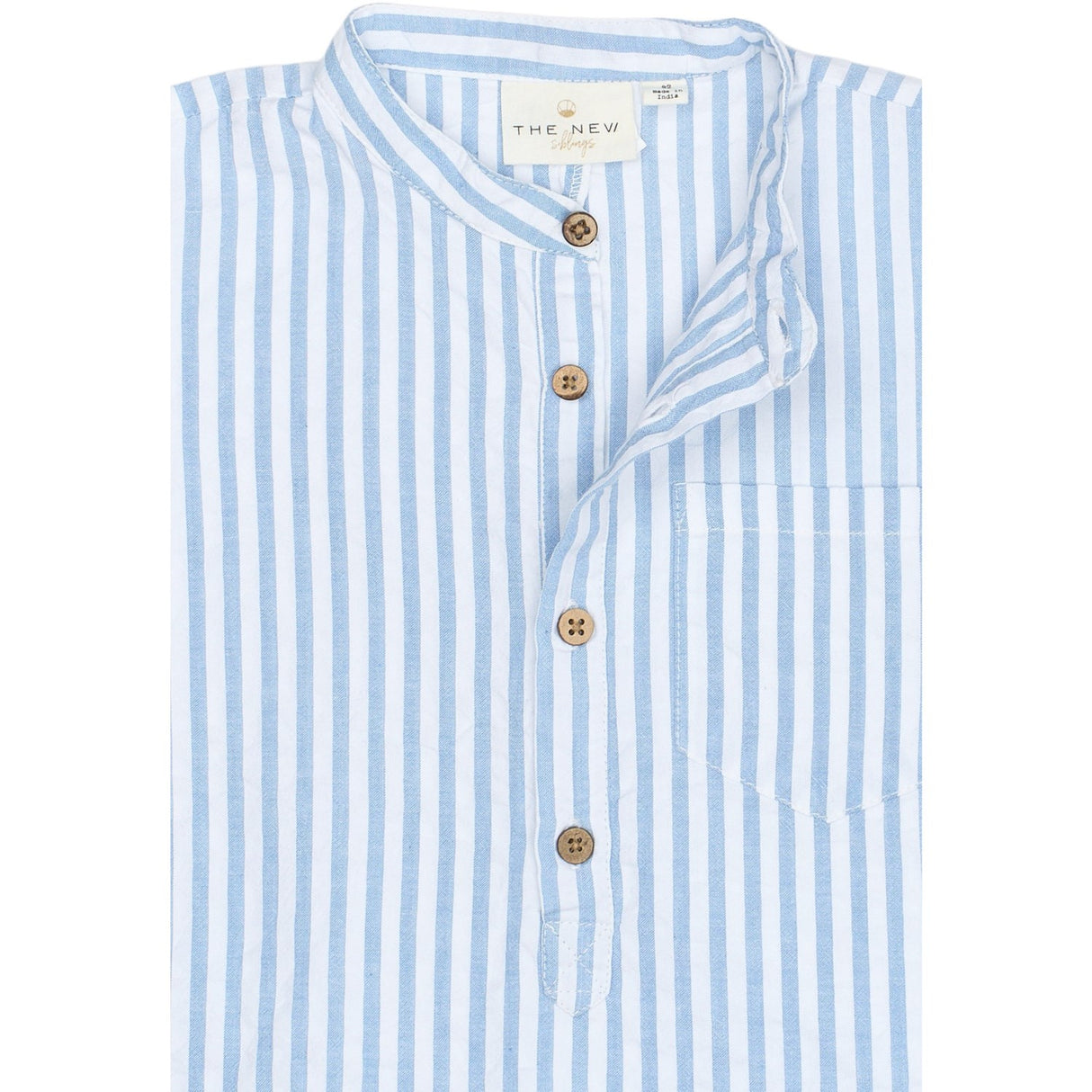 THE NEW Siblings X Luksusbaby Blue Fog Striped Ojo Buksedrakt