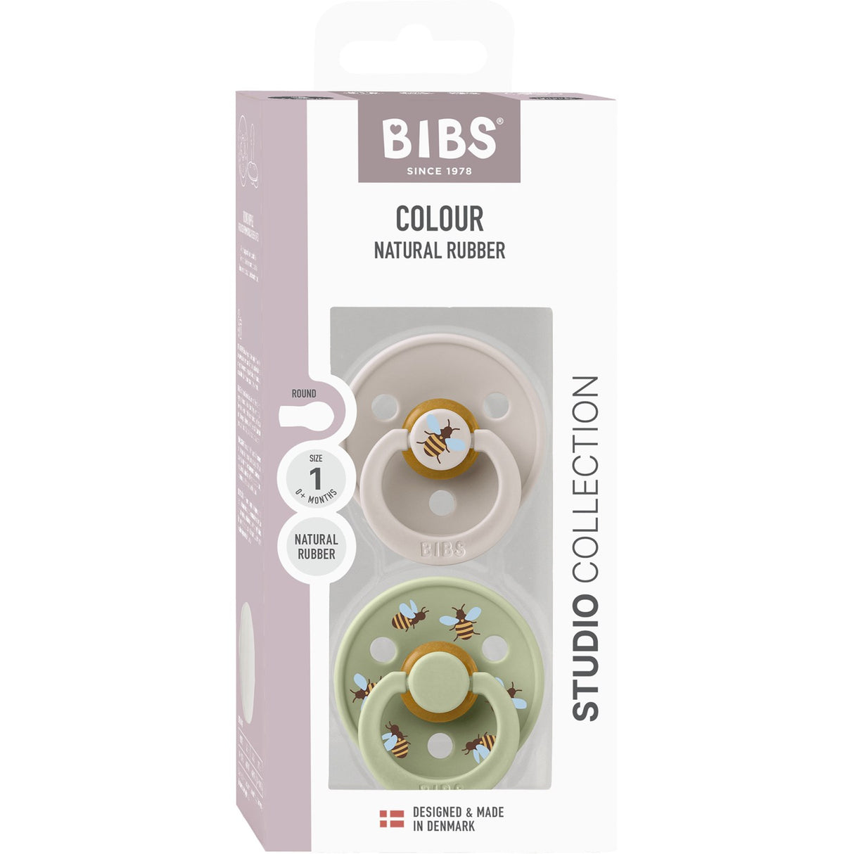 Bibs Mushroom Mix Smokk Studio Colour Bumblebee Latex 2-Pakning