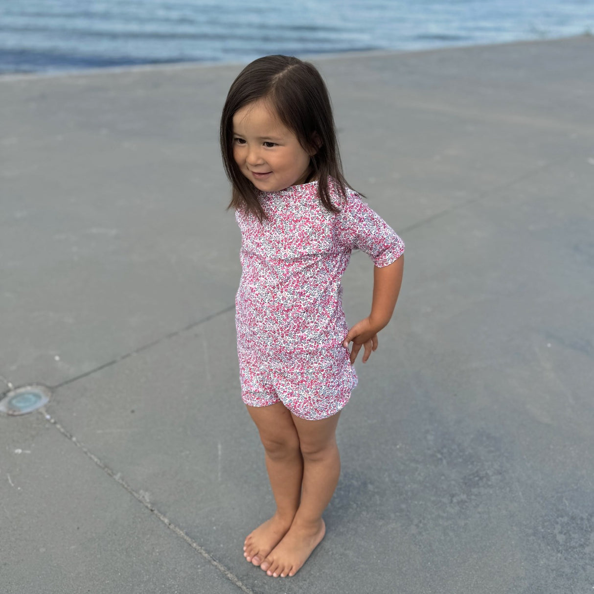 Petit Crabe Wiltshire Bud Luna Boatneck Uv-T-shirt S/S - Med Liberty© Stoff