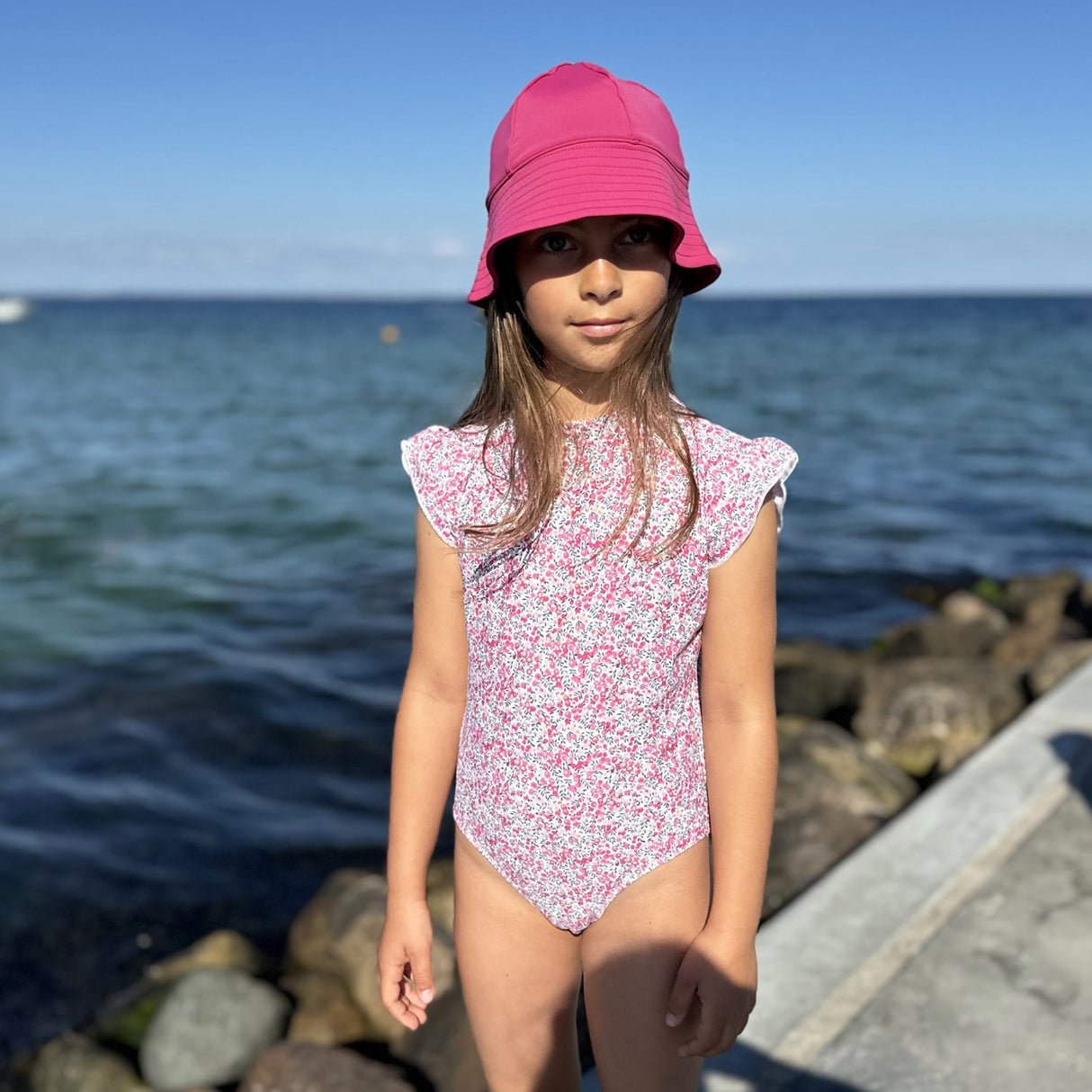 Petit Crabe Wiltshire Bud Beaa Badedrakt S/S - Med Liberty Fabrics