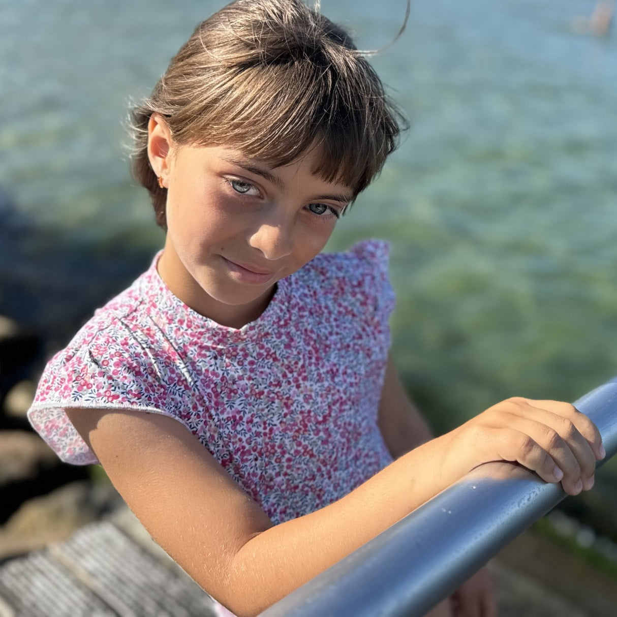 Petit Crabe Wiltshire Bud Beaa Badedrakt S/S - Med Liberty Fabrics