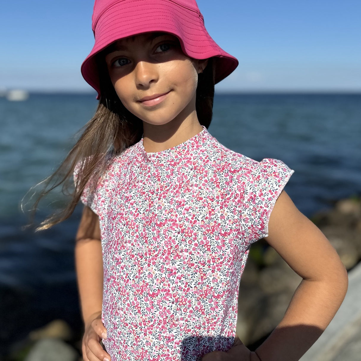 Petit Crabe Wiltshire Bud Beaa Badedrakt S/S - Med Liberty Fabrics